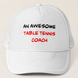 table tennis coach2, awesome trucker hat