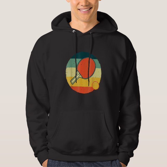 Table Tennis For Men Women Ping Pong Players Hoodie (Front)