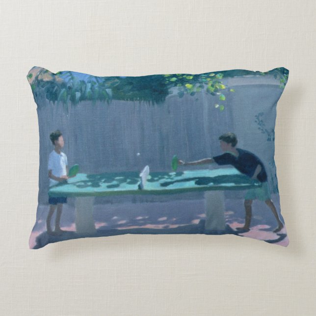 Table Tennis France 1996 Decorative Cushion (Front)