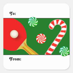Table Tennis gift tags