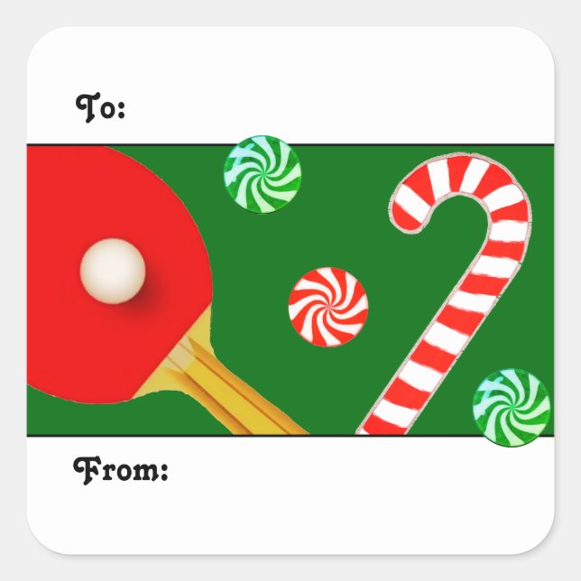 Table Tennis gift tags (Front)