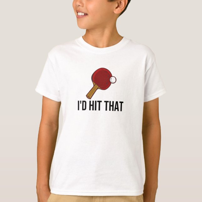 Table Tennis Gifts Ping Pong Table Tennis Player T-Shirt (Front)