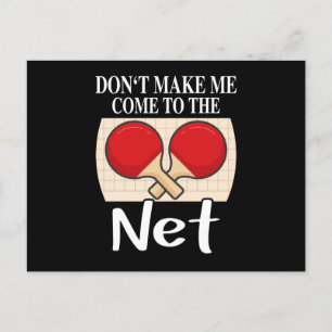 Table Tennis League Ping Pong Players Cup Sports Postcard