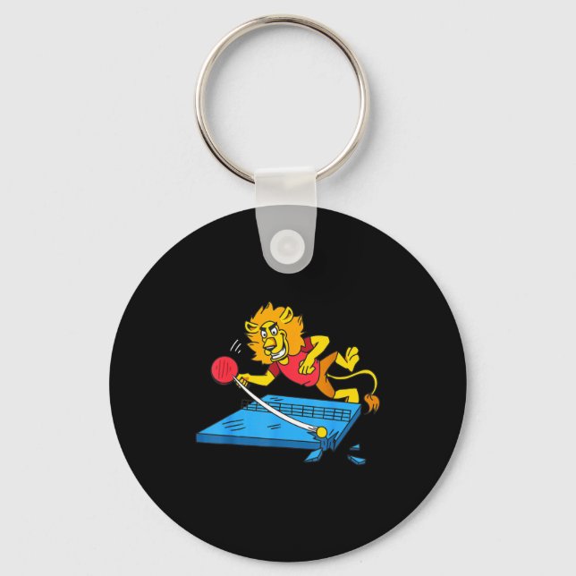 Table Tennis Lion Ng Ng Lion Outfit Table Tennis  Key Ring (Front)