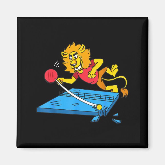 Table Tennis Lion Ng Ng Lion Outfit Table Tennis  Magnet (Front)