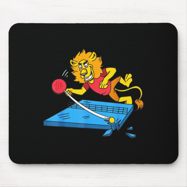 Table Tennis Lion Ng Ng Lion Outfit Table Tennis  Mouse Pad (Front)