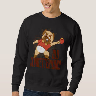 Table Tennis Old Schmetterhand Pingpong Outfit Dog Sweatshirt