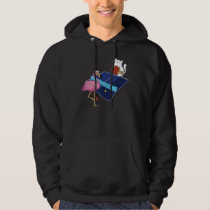 Table Tennis Outfit Ladies Cat Flamingo Table Tenn Hoodie