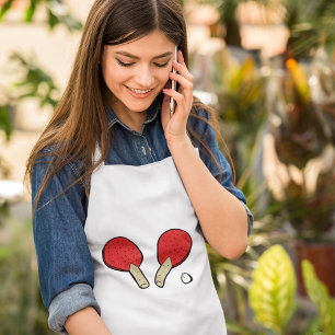 Table Tennis Ping Pong Adult Apron