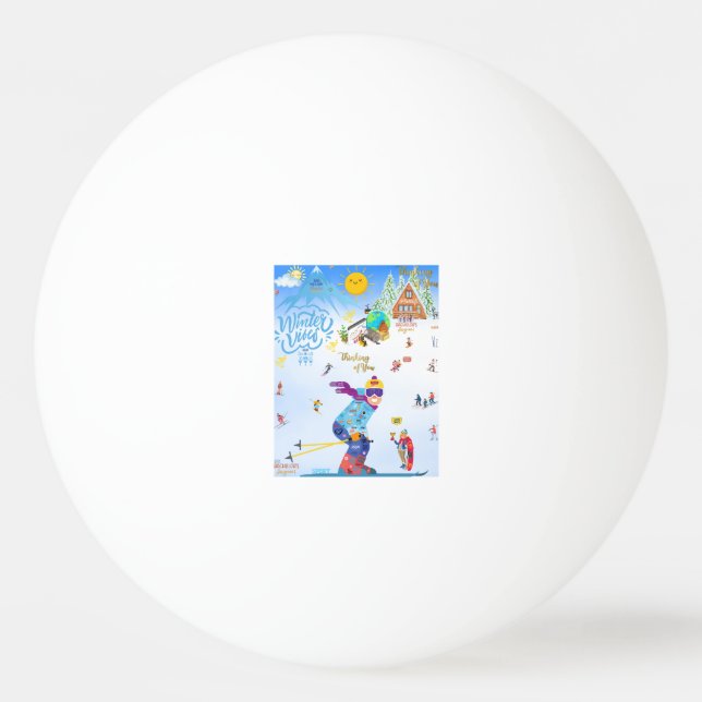 table tennis ping pong ball (Front)
