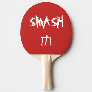 Table Tennis/ Ping Pong bat with slogan Ping Pong Paddle