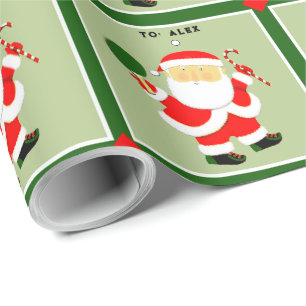 Table Tennis Ping-pong Holiday Gift Wrapping Paper