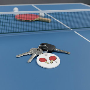 Table Tennis Ping Pong Key Ring