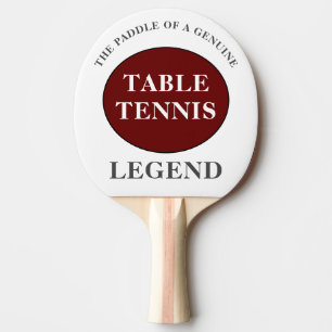 Table Tennis Ping Pong Legend Add Monogram & Name Paddle