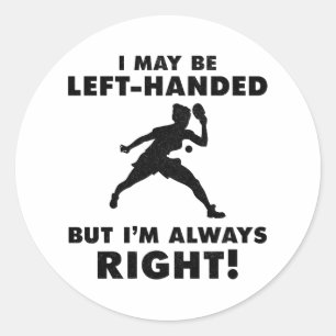 Table tennis Ping pong paddles Players Classic Round Sticker