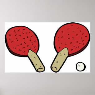 Table Tennis Ping Pong Poster