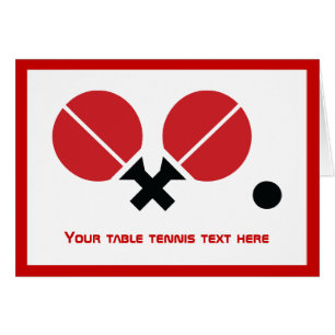 Table tennis ping-pong rackets and ball black, red