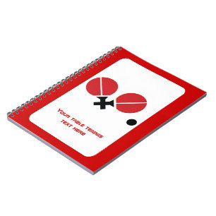 Table tennis ping-pong rackets and ball black, red notebook