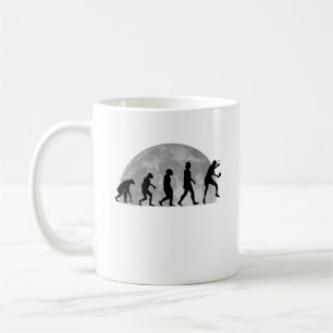 Table Tennis Player Evolution Moon Coffee Mug