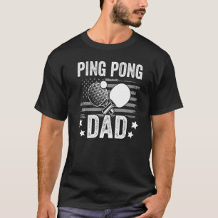 Table tennis player father ping pong dad funny tab T-Shirt