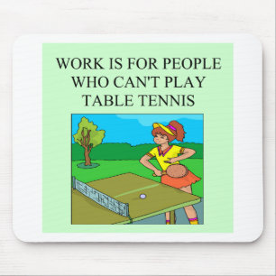 table tennis player mouse pad