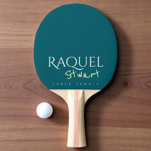Table-tennis player name ping pong paddle
