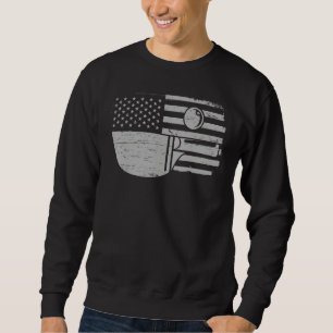 Table tennis player  USA flag  table tennis Sweatshirt