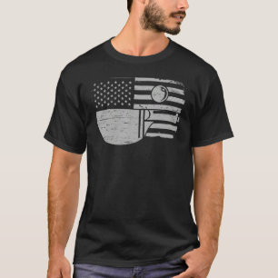 Table tennis player  USA flag  table tennis T-Shirt