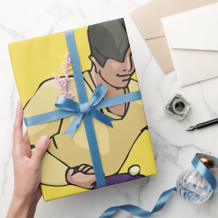 Table Tennis Player Wrapping Paper