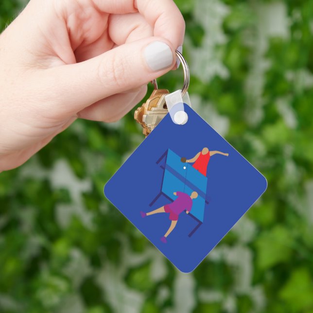 Table Tennis Players Key Ring (Hand)