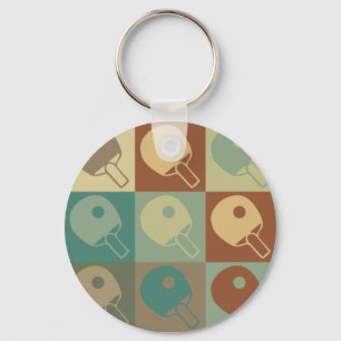 Table Tennis Pop Art Key Ring