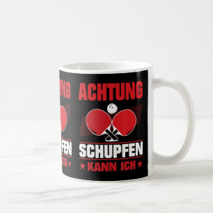 Table tennis shoes and push king coffee mug