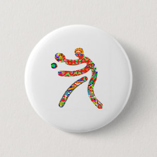 TABLE TENNIS Sports 6 Cm Round Badge