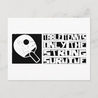 Table Tennis Survive Postcard