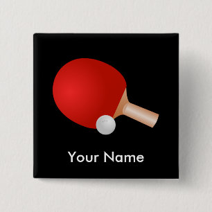 Table Tennis template 15 Cm Square Badge