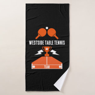 Table Tennis Tournament Bath Towel