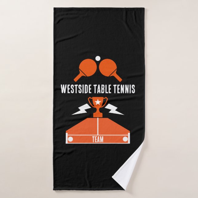 Table Tennis Tournament Bath Towel (Bath Towel)
