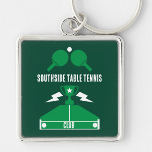 Table Tennis Tournament Key Ring