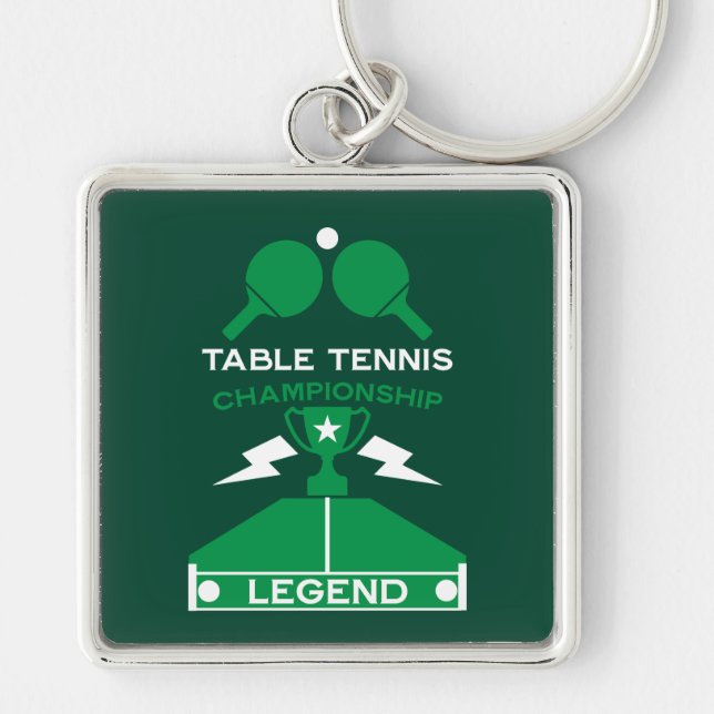 Table Tennis Tournament Key Ring (Front)