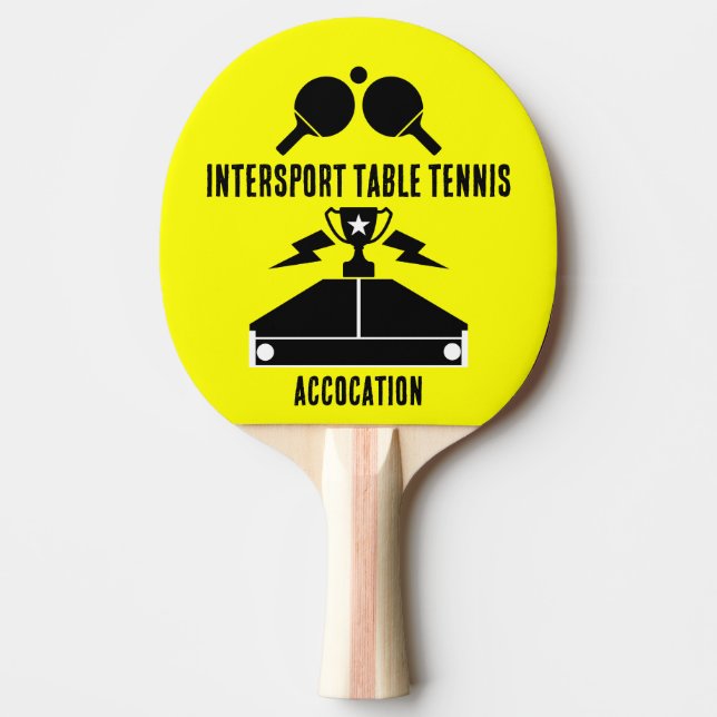 Table Tennis Tournament Ping Pong Paddle (Front)