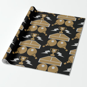 Table Tennis Tournament Wrapping Paper