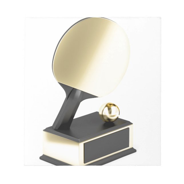 Table tennis trophy notepad (Front)