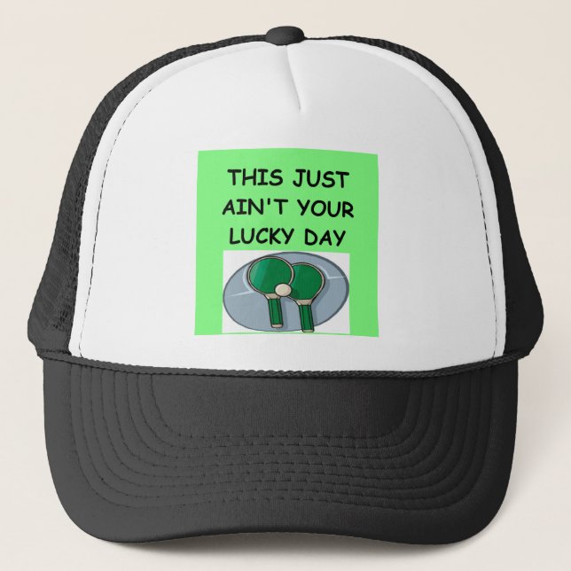 table tennis trucker hat (Front)
