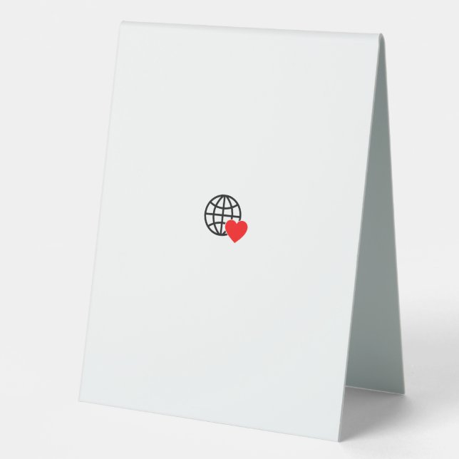 Table Tent Sign (Front)