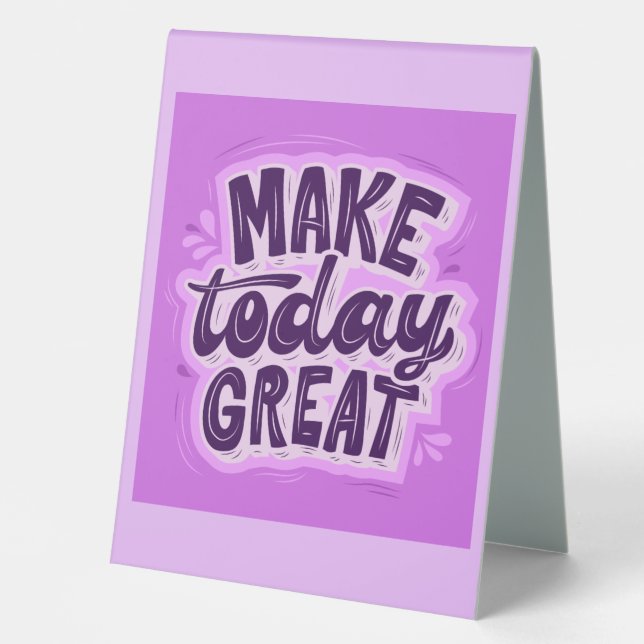 Table Tent Sign (Front)