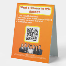 Table Tent Sign