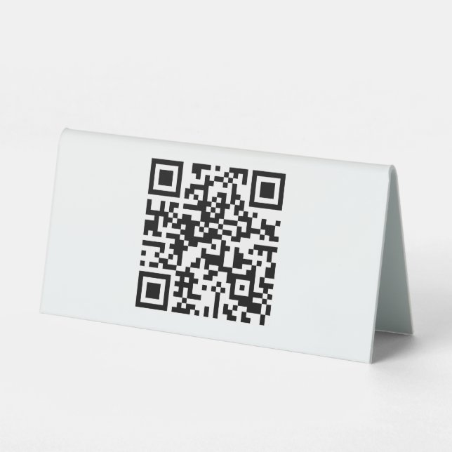 Table Tent Sign 6" X 3" (Front)