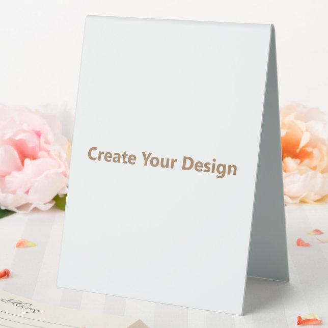  Table Tent Sign 6" X 8" (In SItu (Wedding))