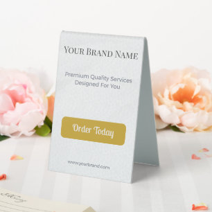 Table Tent Sign Business Display Custom Sign