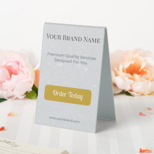 Table Tent Sign Custom Business Display